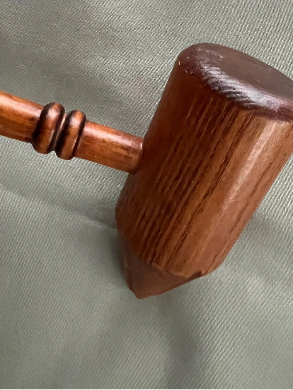 Vintage Wooden 12” Bossing Mallet for Crushing and Tenderizing